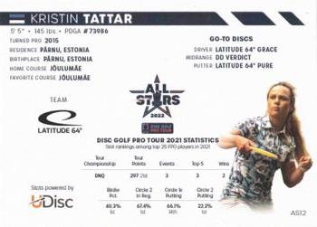 2022 Disc Golf Pro Tour - All-Stars #AS12 Kristin Tattar Back